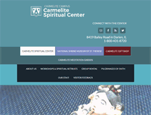 Tablet Screenshot of carmelitespiritualcenter.org